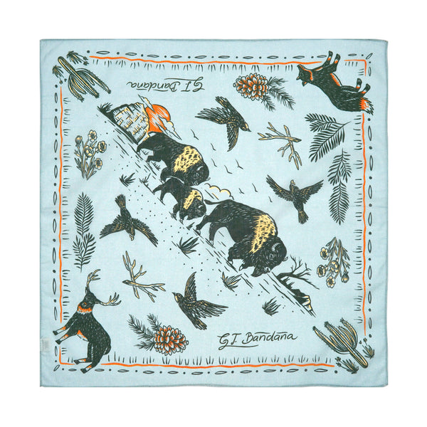 Bison Bandana Light Blue
