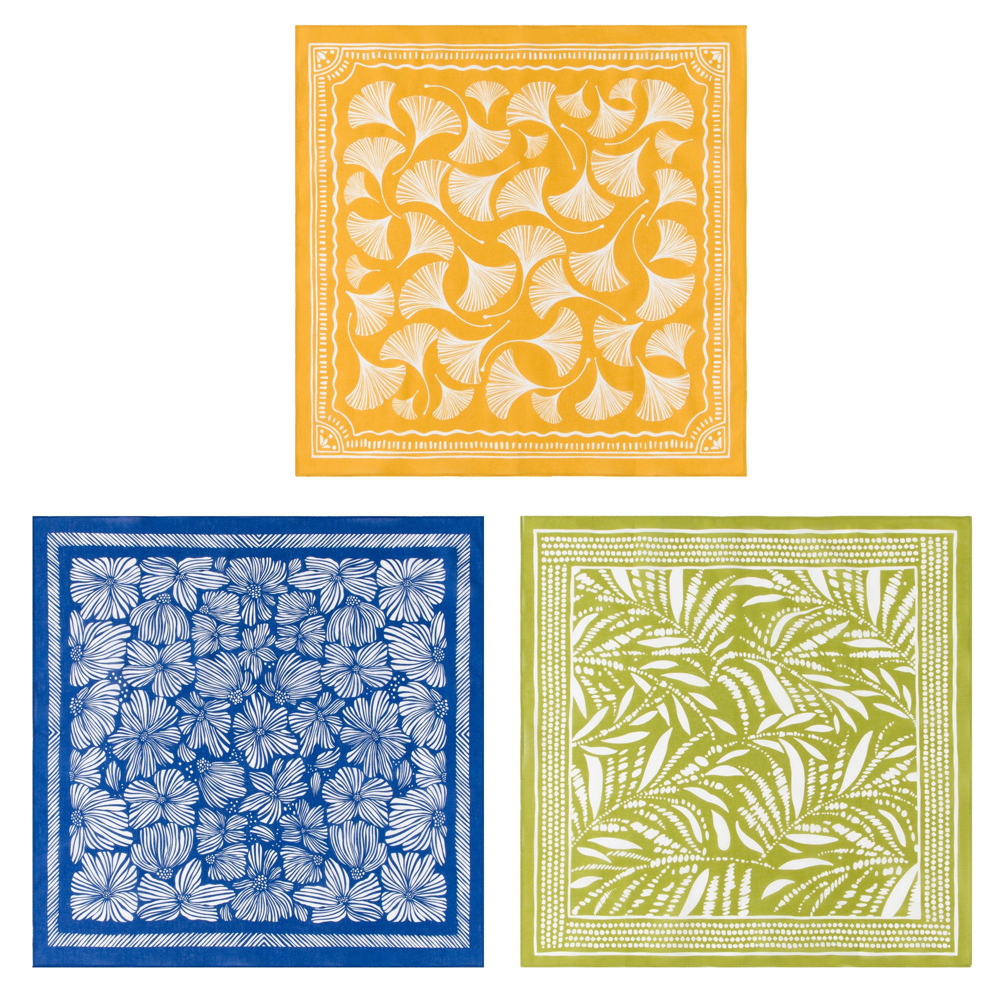 Botanical Assorted Bandana Set (3-Pack)