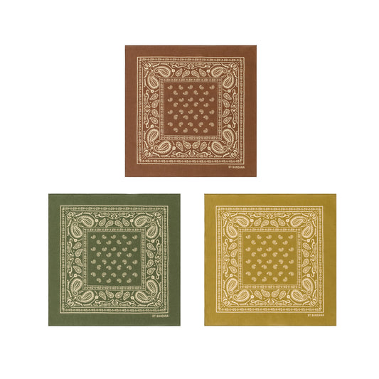 Classic Paisley Bandana Set (3-Pack)