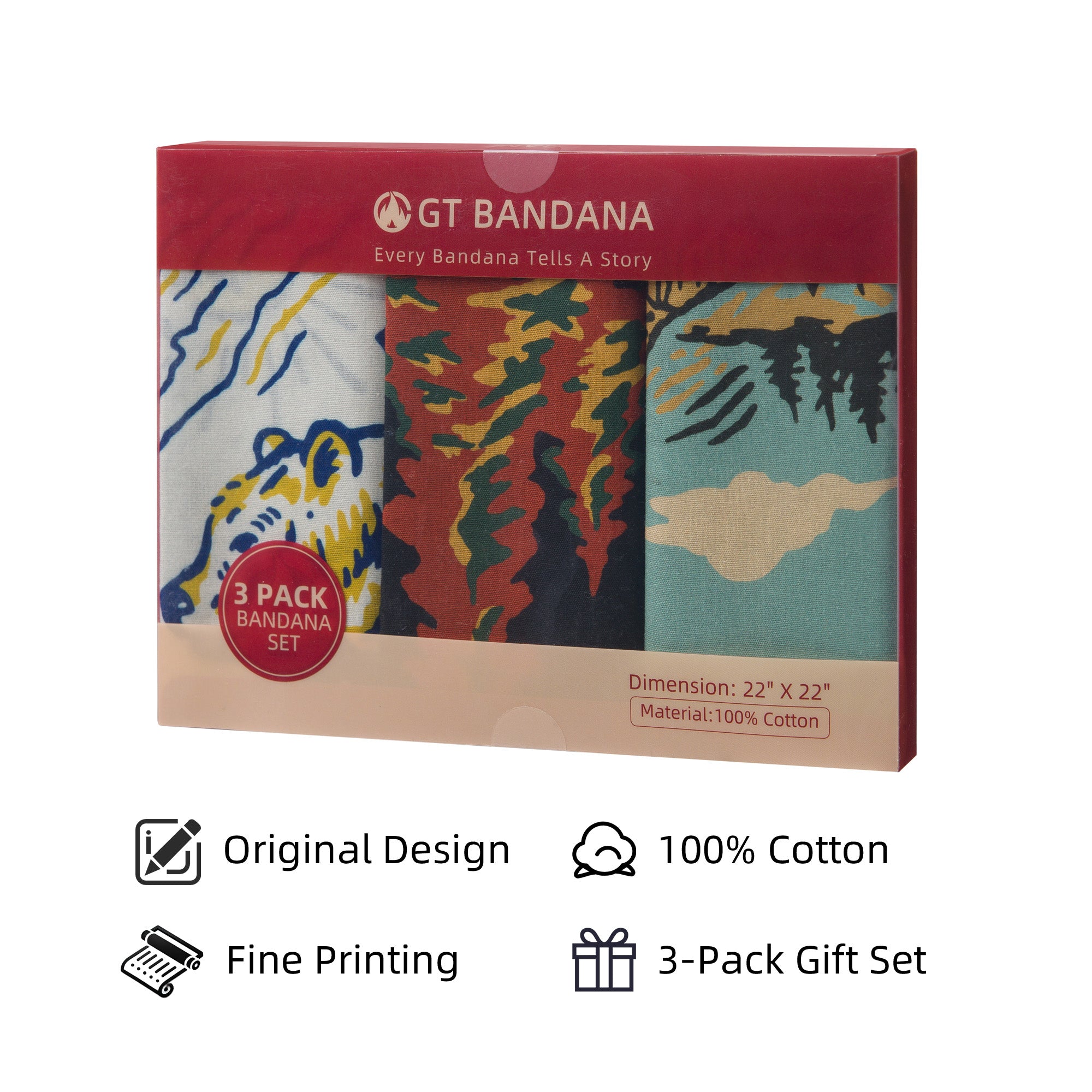 Animal Assorted Bandana Set (3-Pack)