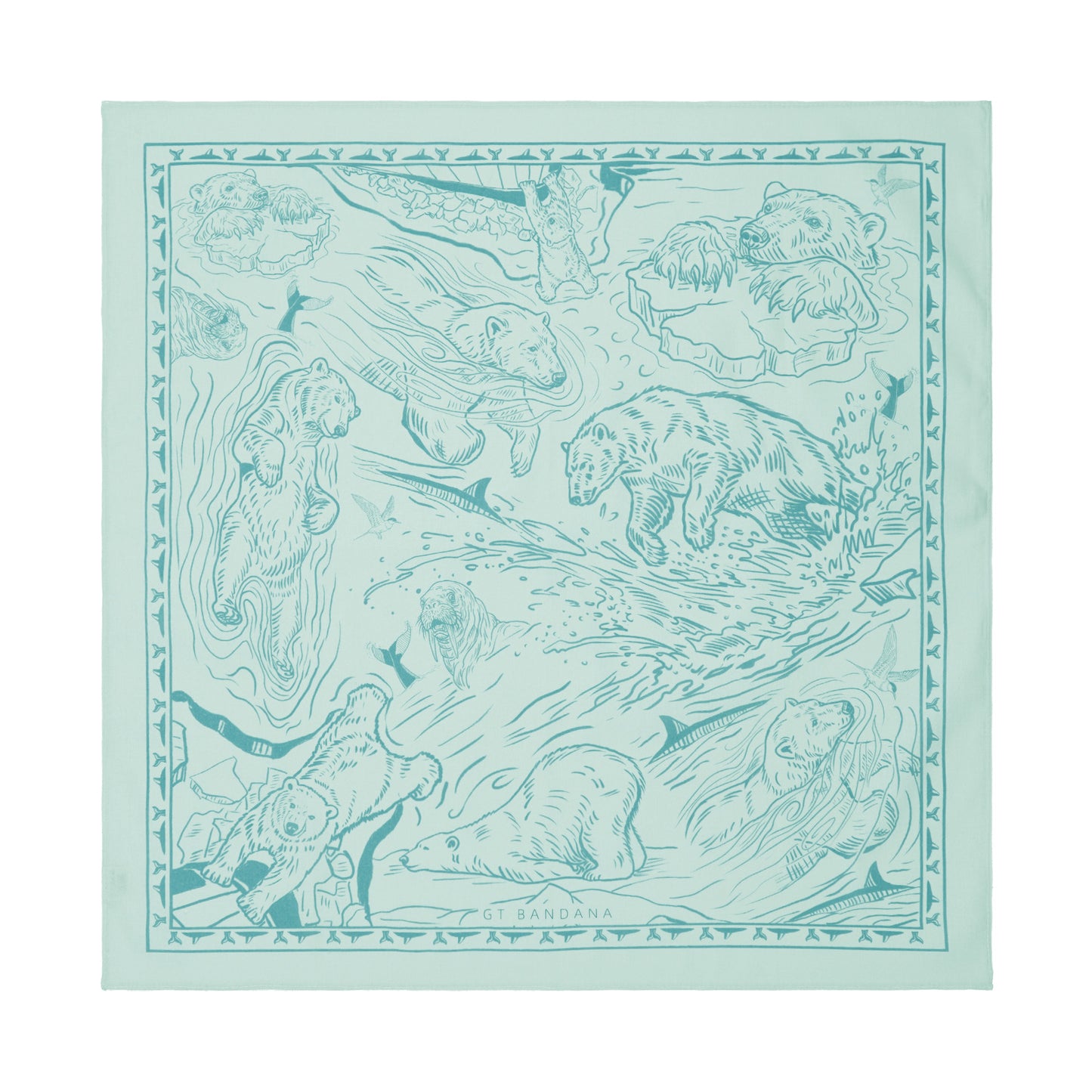 Arctic Bear Print Bandana