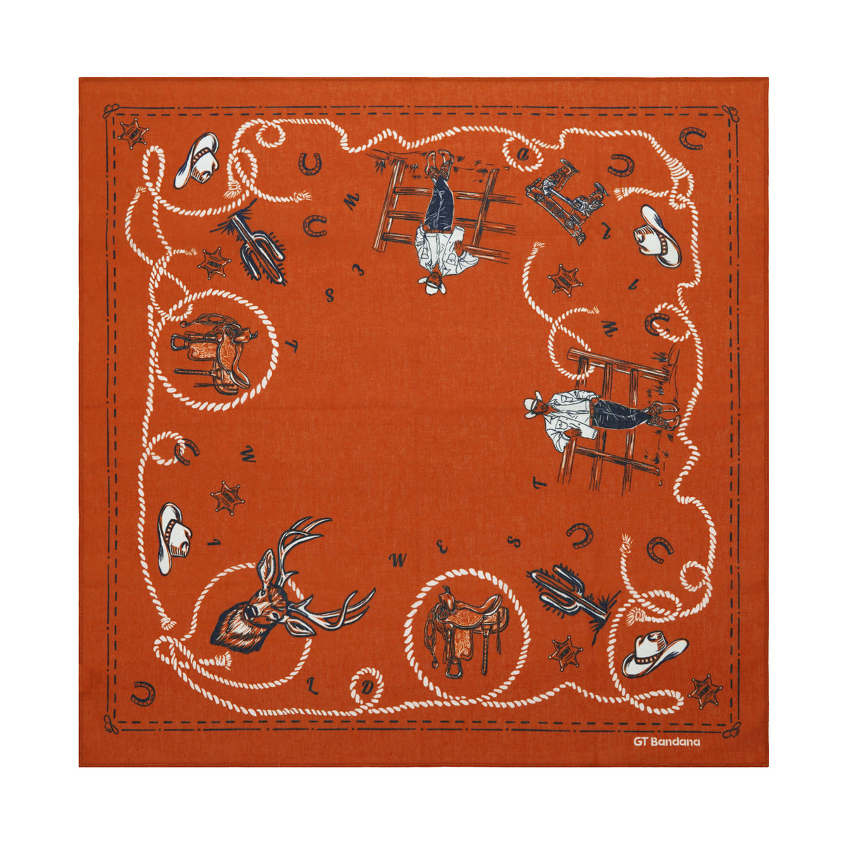 Orange Origin Pastoral Journey Bandana