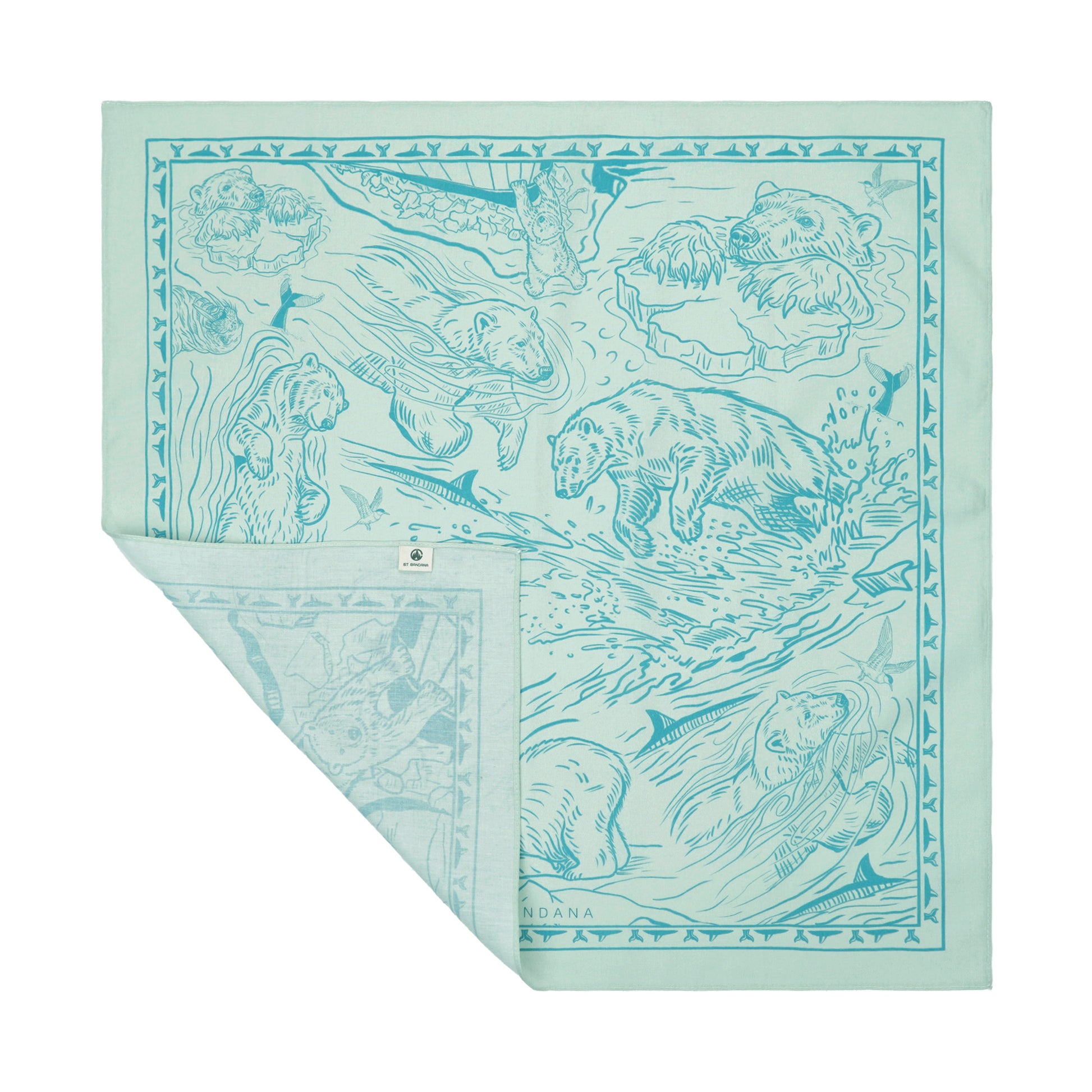 Arctic Bear Print Bandana