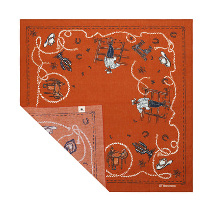 Orange Origin Pastoral Journey Bandana
