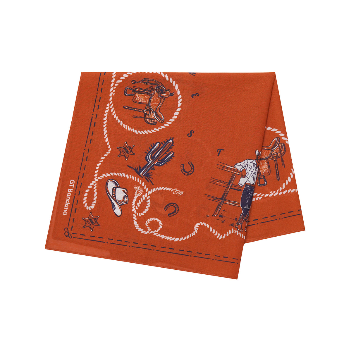 Orange Origin Pastoral Journey Bandana
