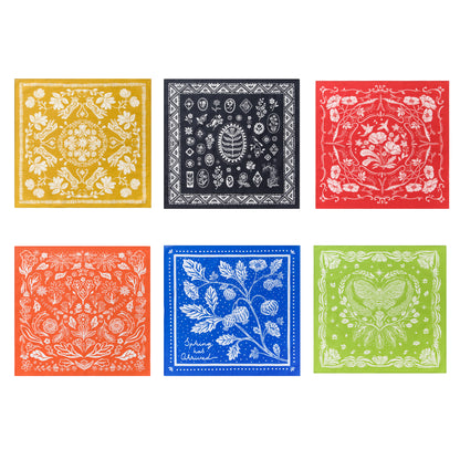 Flower Assorted Bandana Set (6-Pack)