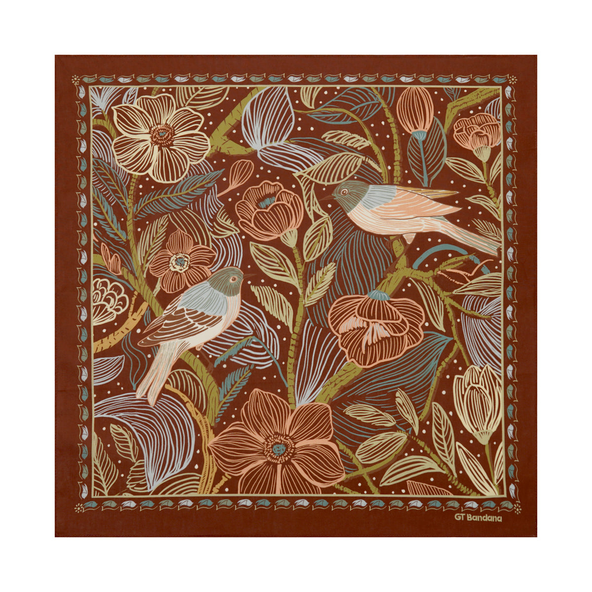 Flowers and Birds Bandana