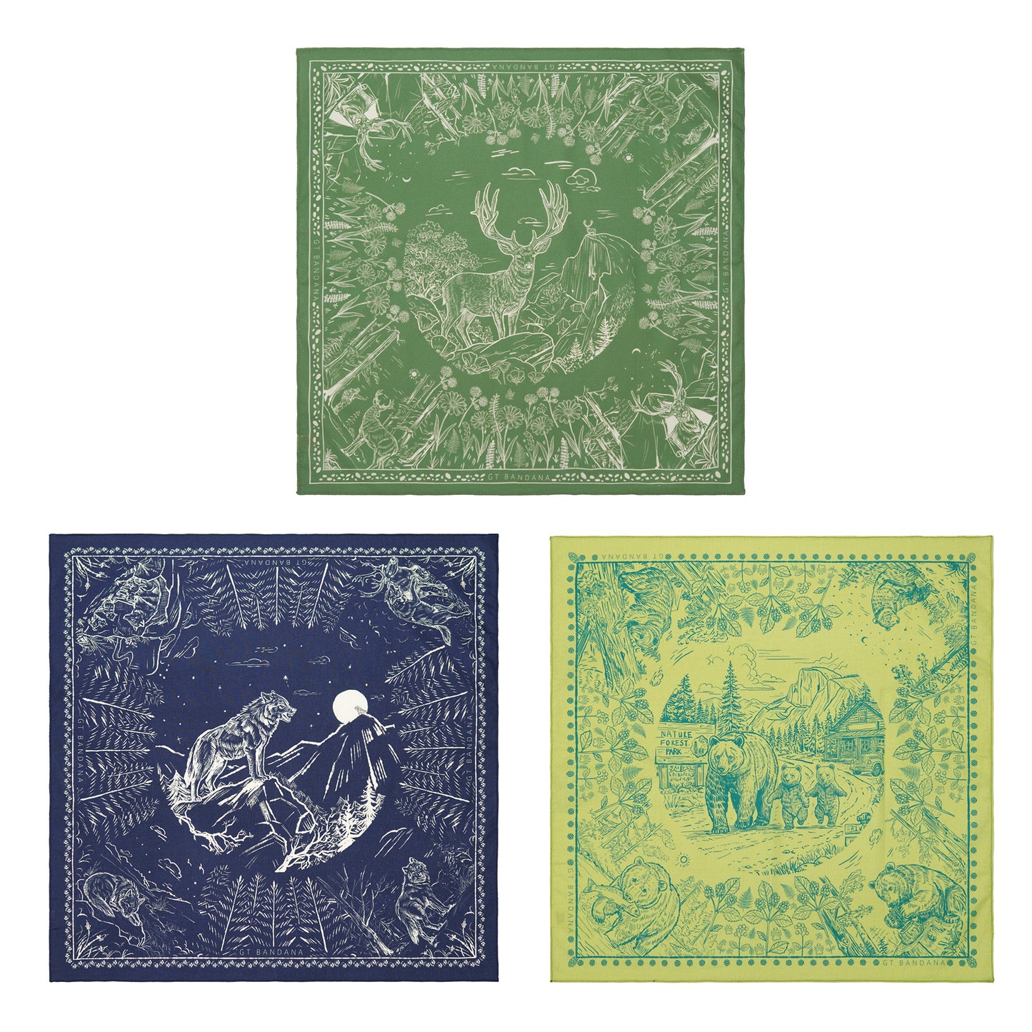 Animal Elements Print Bandanas