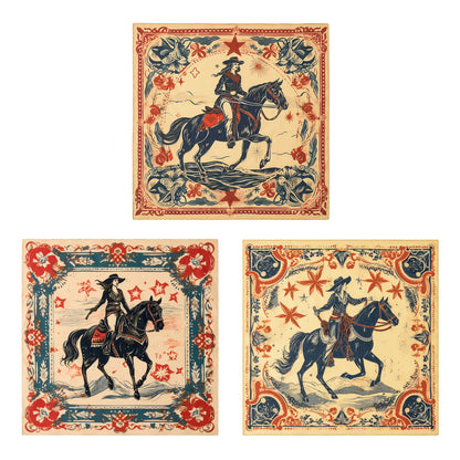Cowgirl Assorted Bandana Set (3-Pack)