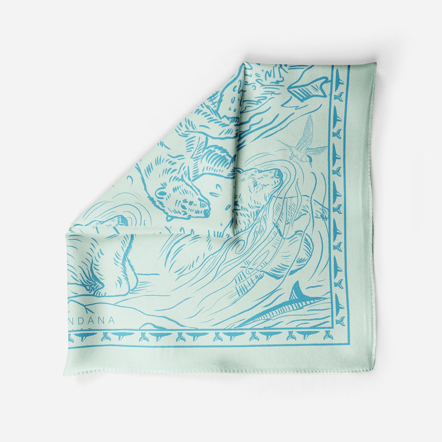 Arctic Bear Print Bandana