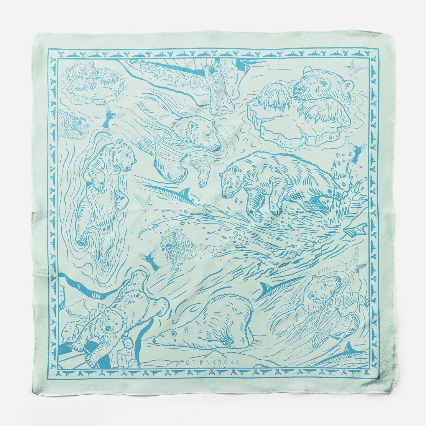 Arctic Bear Print Bandana