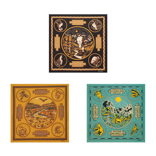 Mountains Elements Print Bandanas