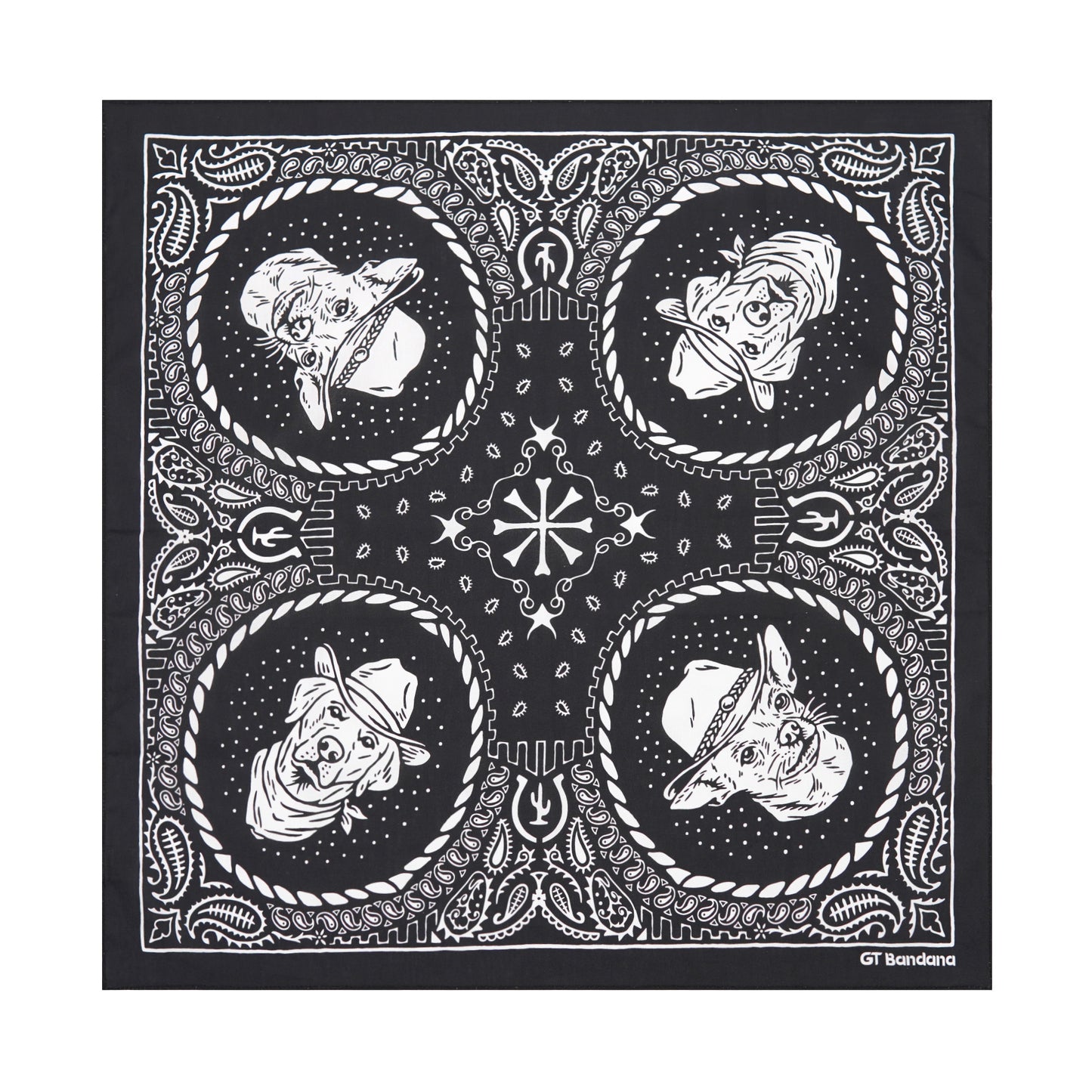 Four Dogs on the Ranch Bandana