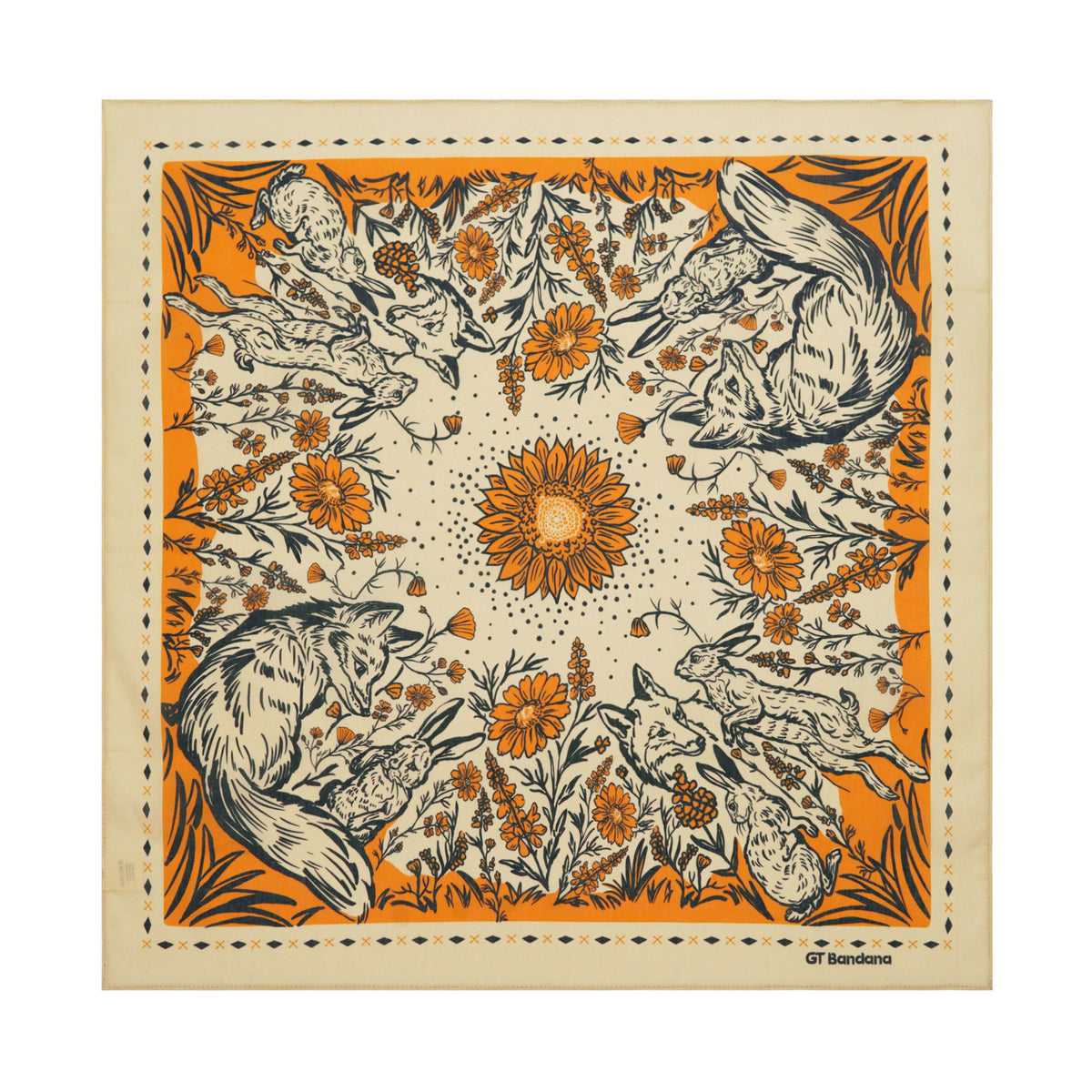 Fox and Rabbit Bandana