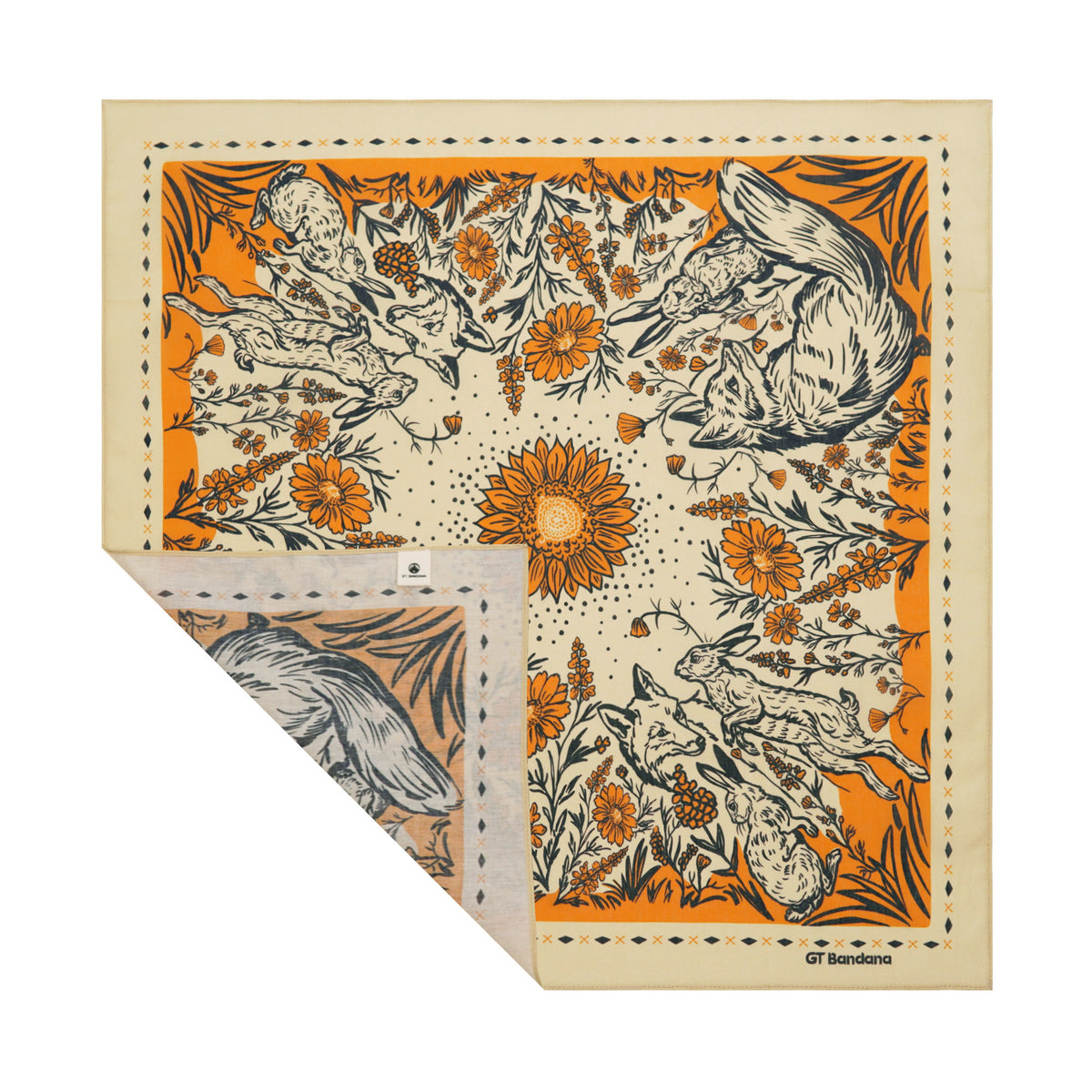 Fox and Rabbit Bandana