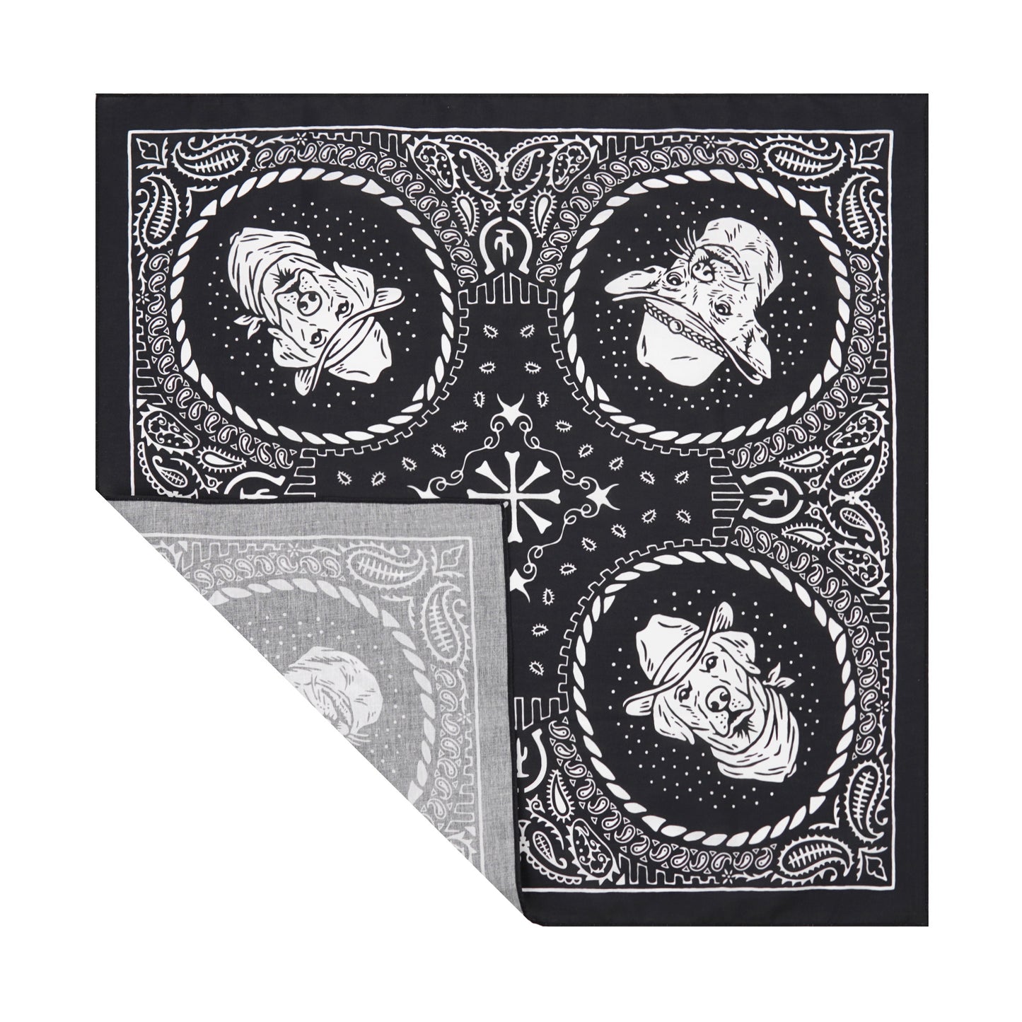 Four Dogs on the Ranch Bandana