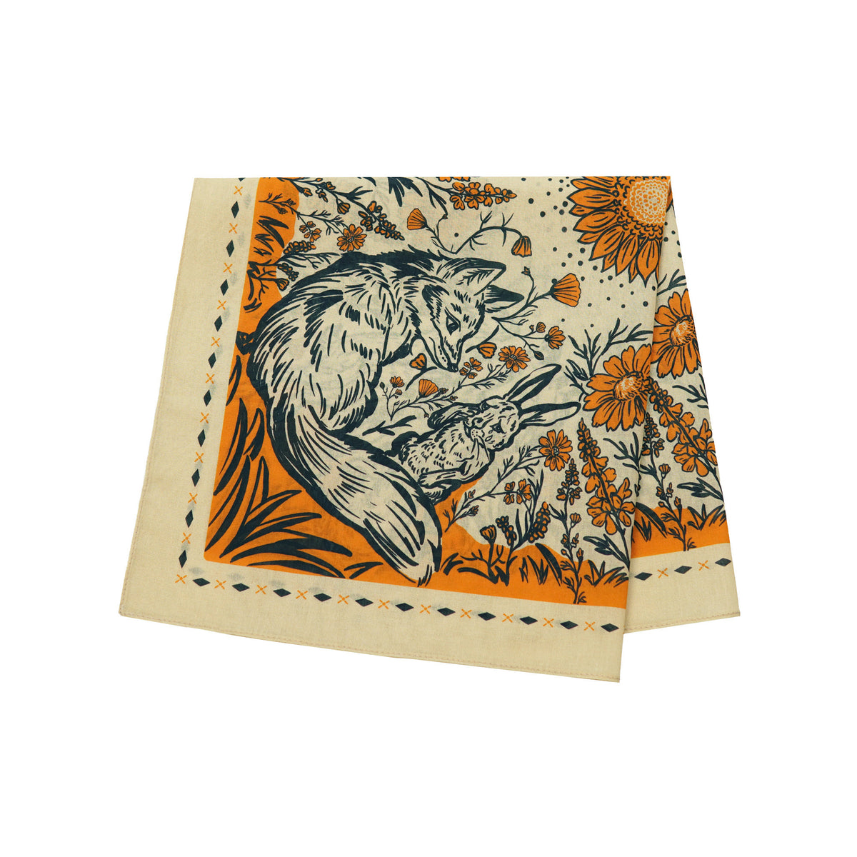 Fox and Rabbit Bandana