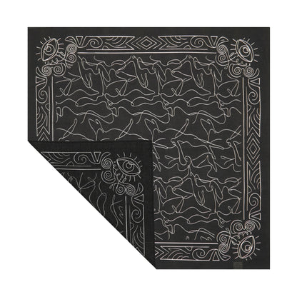 Line Print Bandana