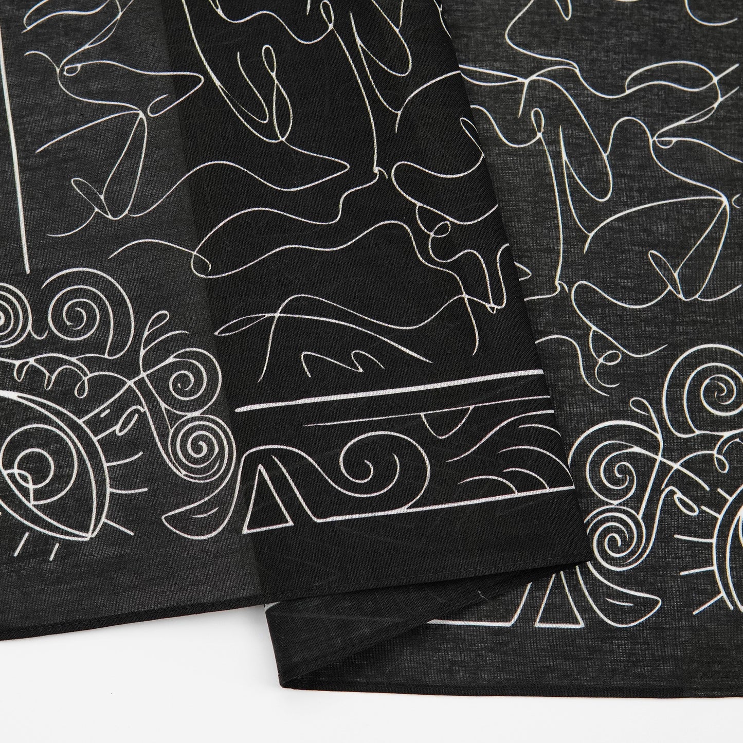Line Print Bandana