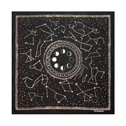 Astrological Moon Wheel Bandana