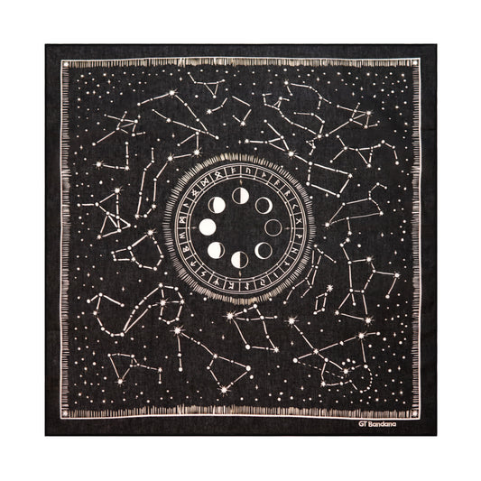 Astrological Moon Wheel Bandana