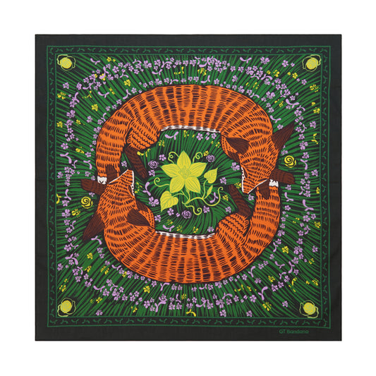 Spirit Fox Flower Garden Bandana