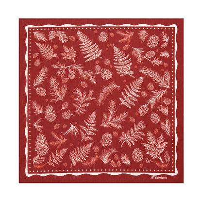 Red Pine Cones Bandana