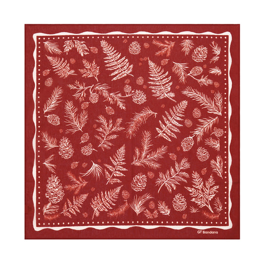Red Pine Cones Bandana