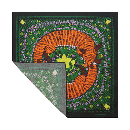 Spirit Fox Flower Garden Bandana
