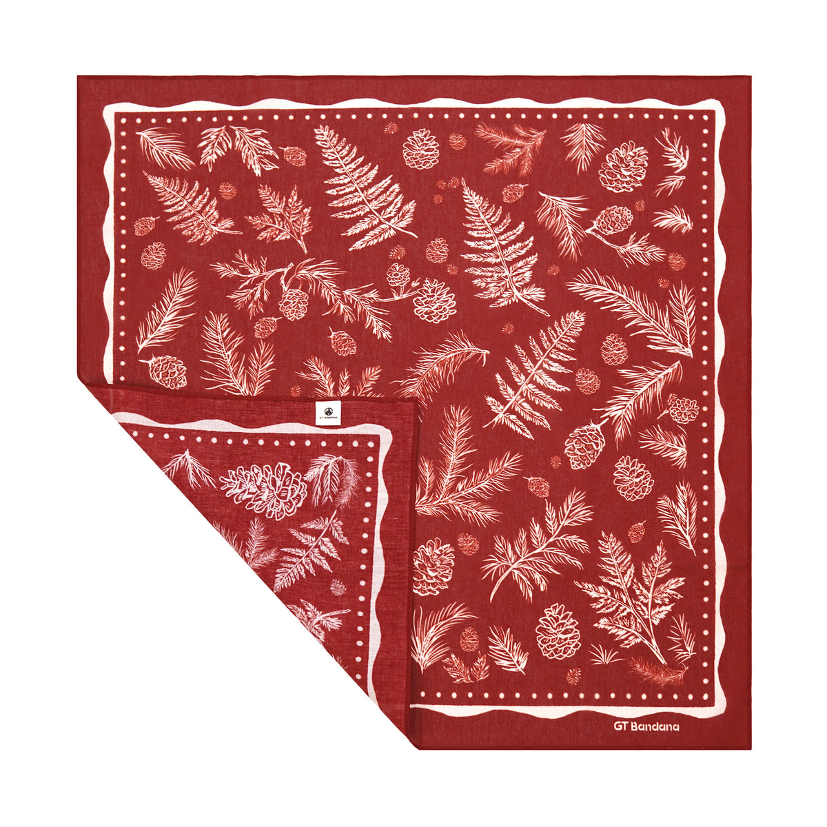 Red Pine Cones Bandana