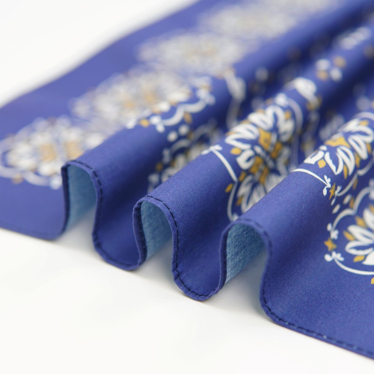 Navy Blue with Gold Accents Bandana