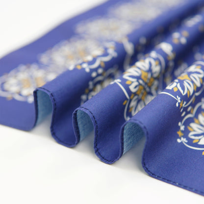 Navy Blue with Gold Accents Bandana