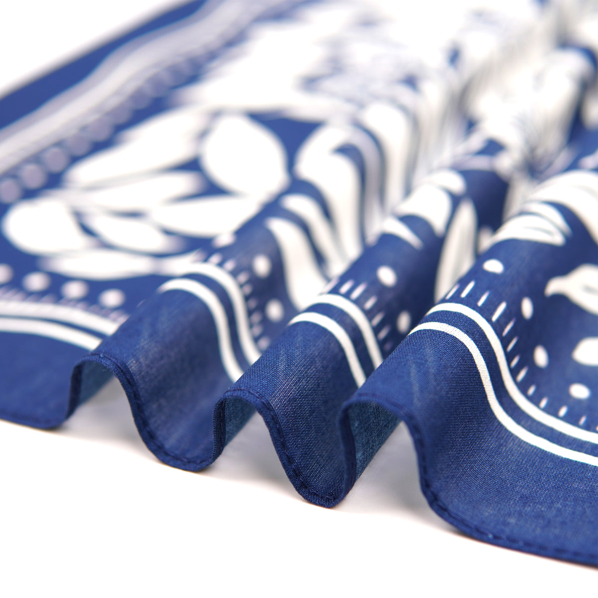 Navy Flowers Bandana