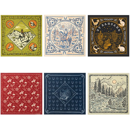 Animal Assorted Bandana Set (6-Pack)
