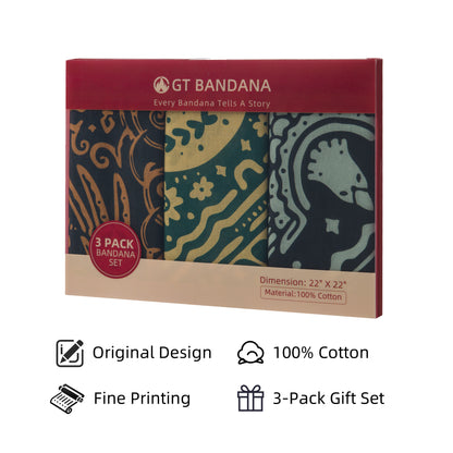Modern Assorted Bandana Set (3-Pack)
