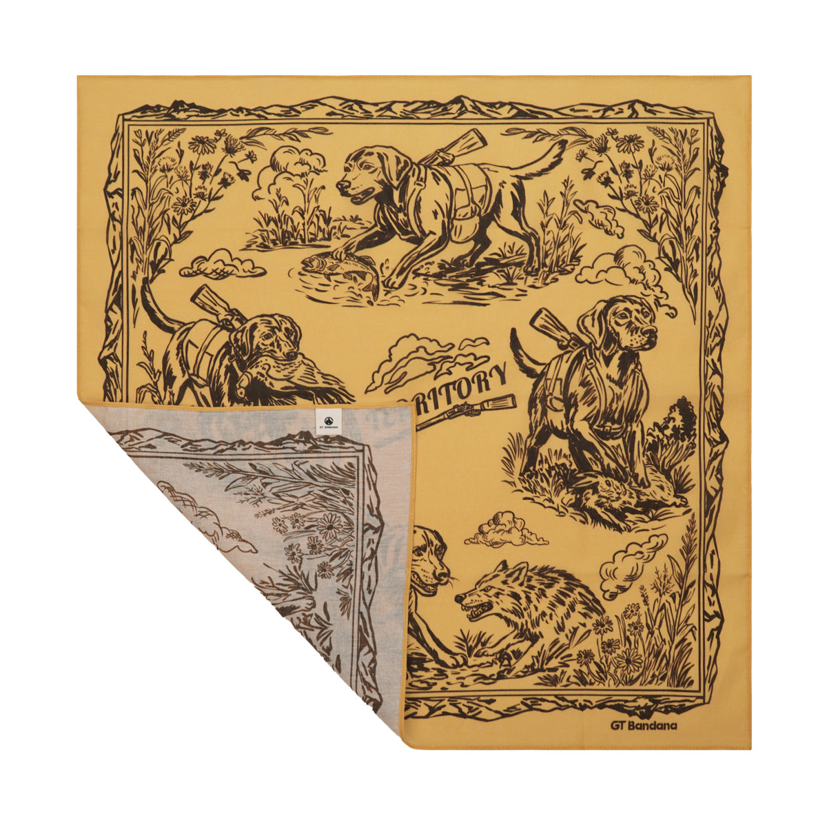 Apricot-Brown Hound Bandana