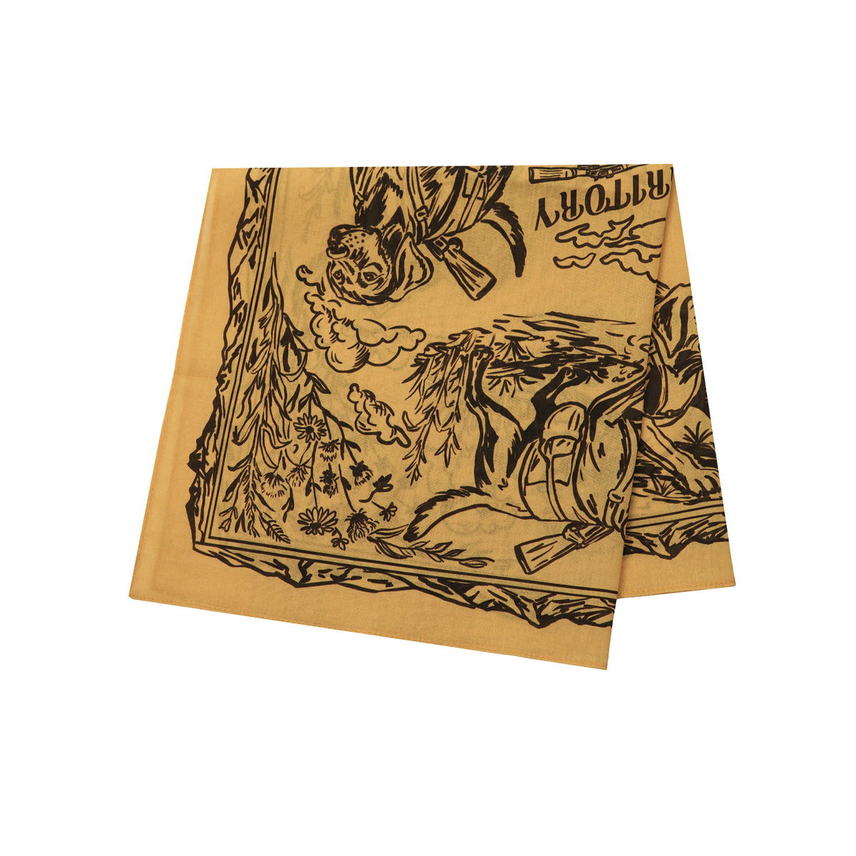Apricot-Brown Hound Bandana