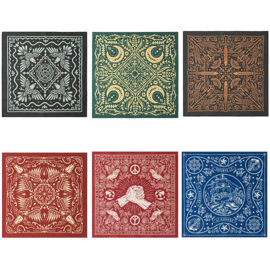 American Vintage Assorted Bandana Set (6-Pack)