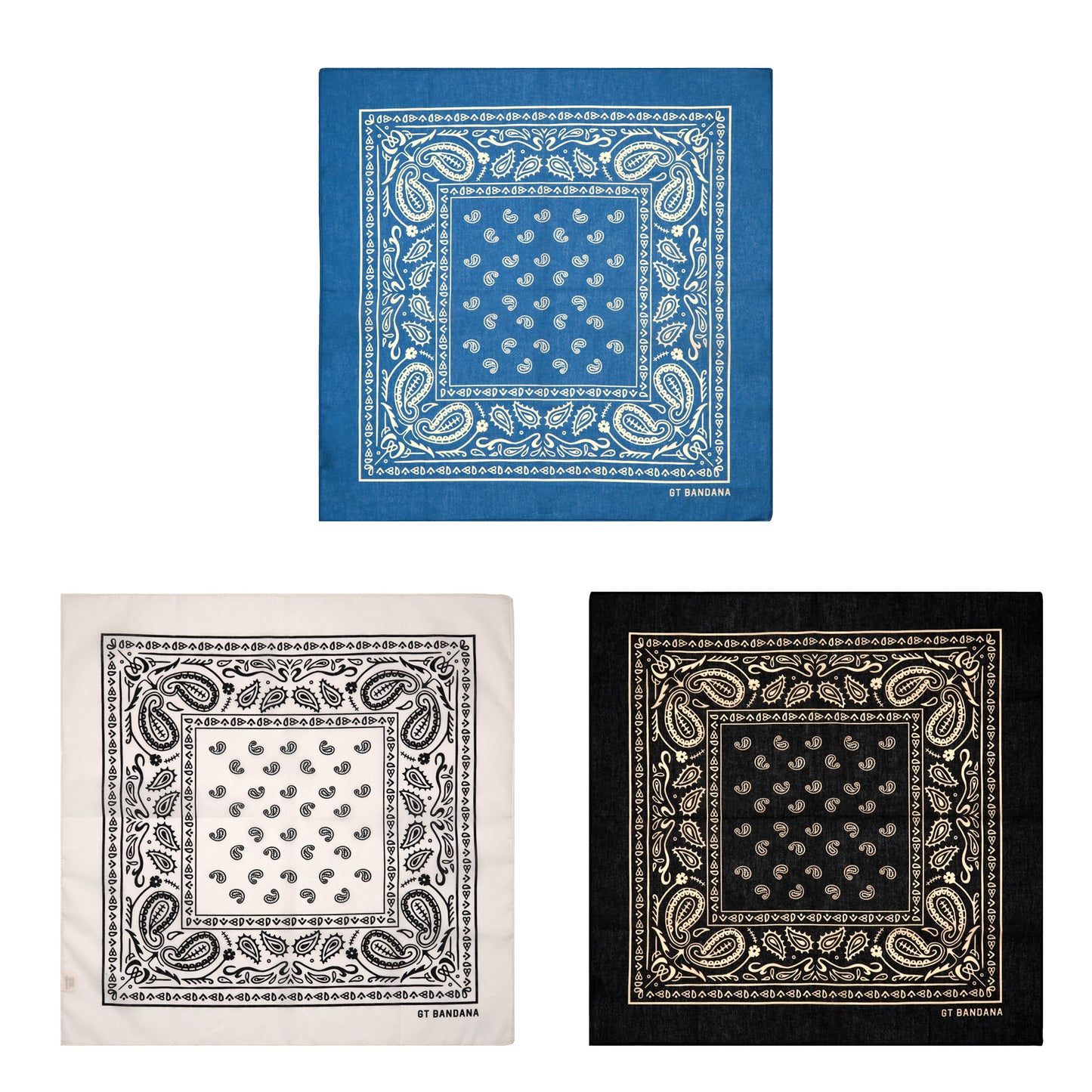 Classic Paisley Assorted Bandana Set (3-Pack)