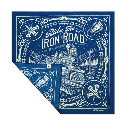 Blue Rail Train Bandana