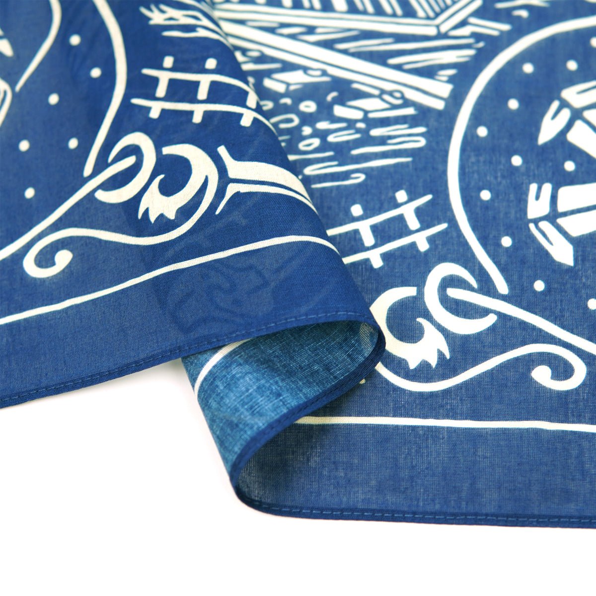Blue Rail Train Bandana