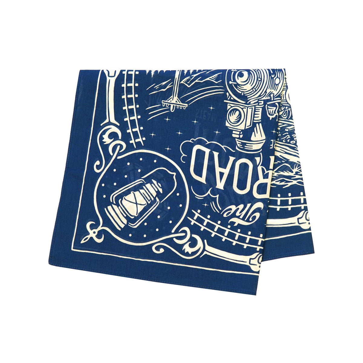 Blue Rail Train Bandana