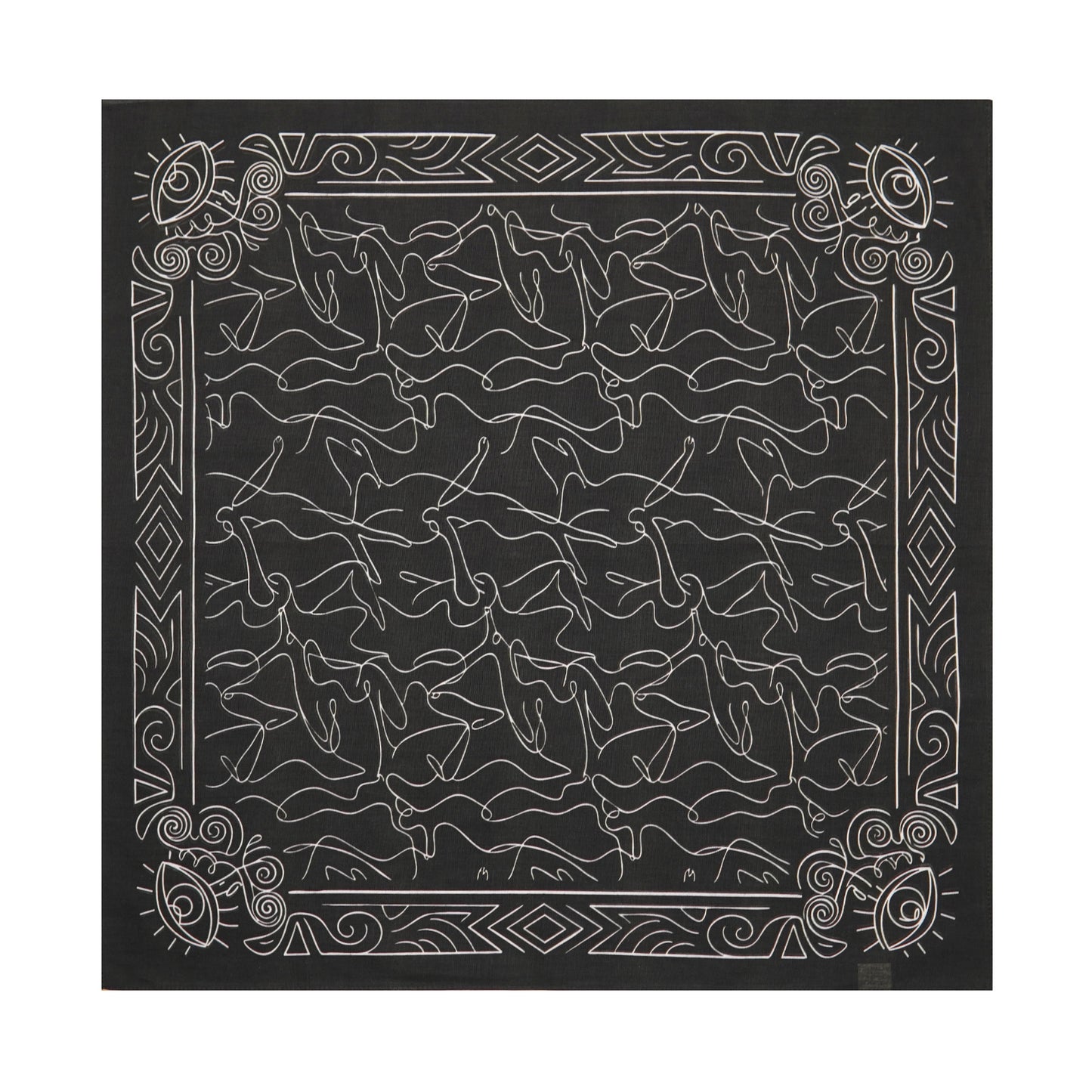 Line Print Bandana