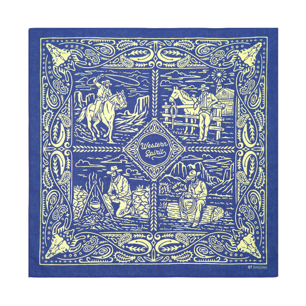 Western Bandana Blue