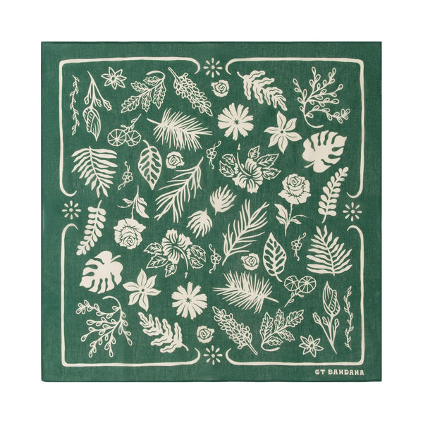 Leaf Bandana Green