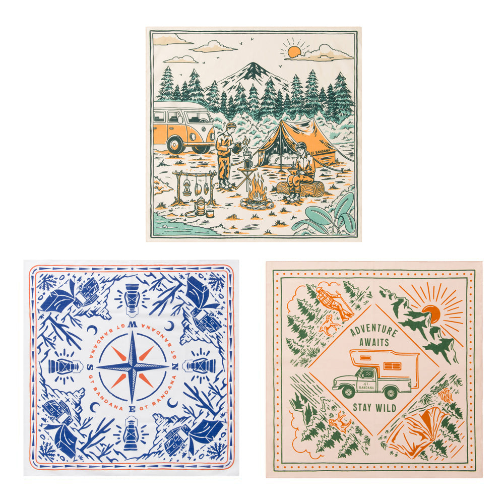 Adventure Assorted Bandana Set (3-Pack)