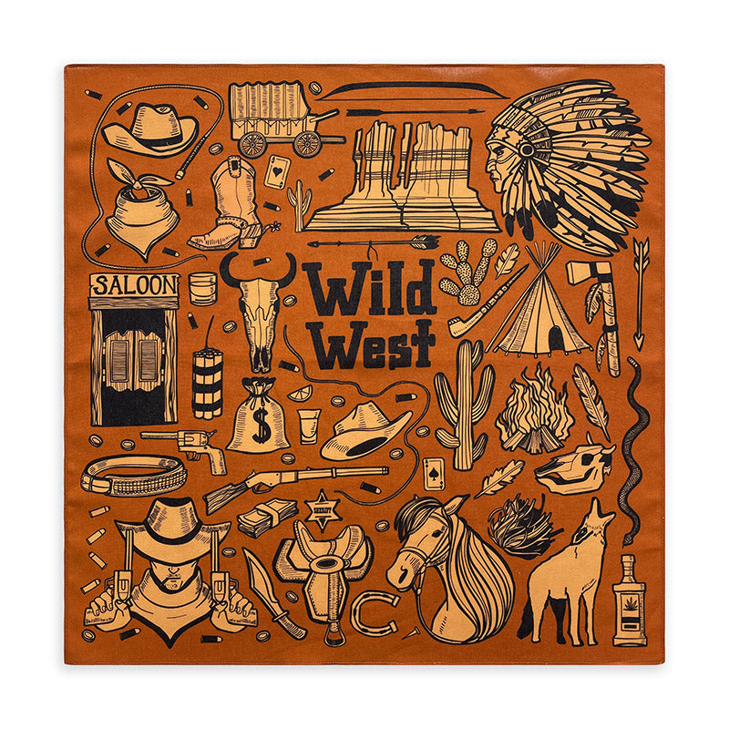 WILD WEST BANDANA ORANGE